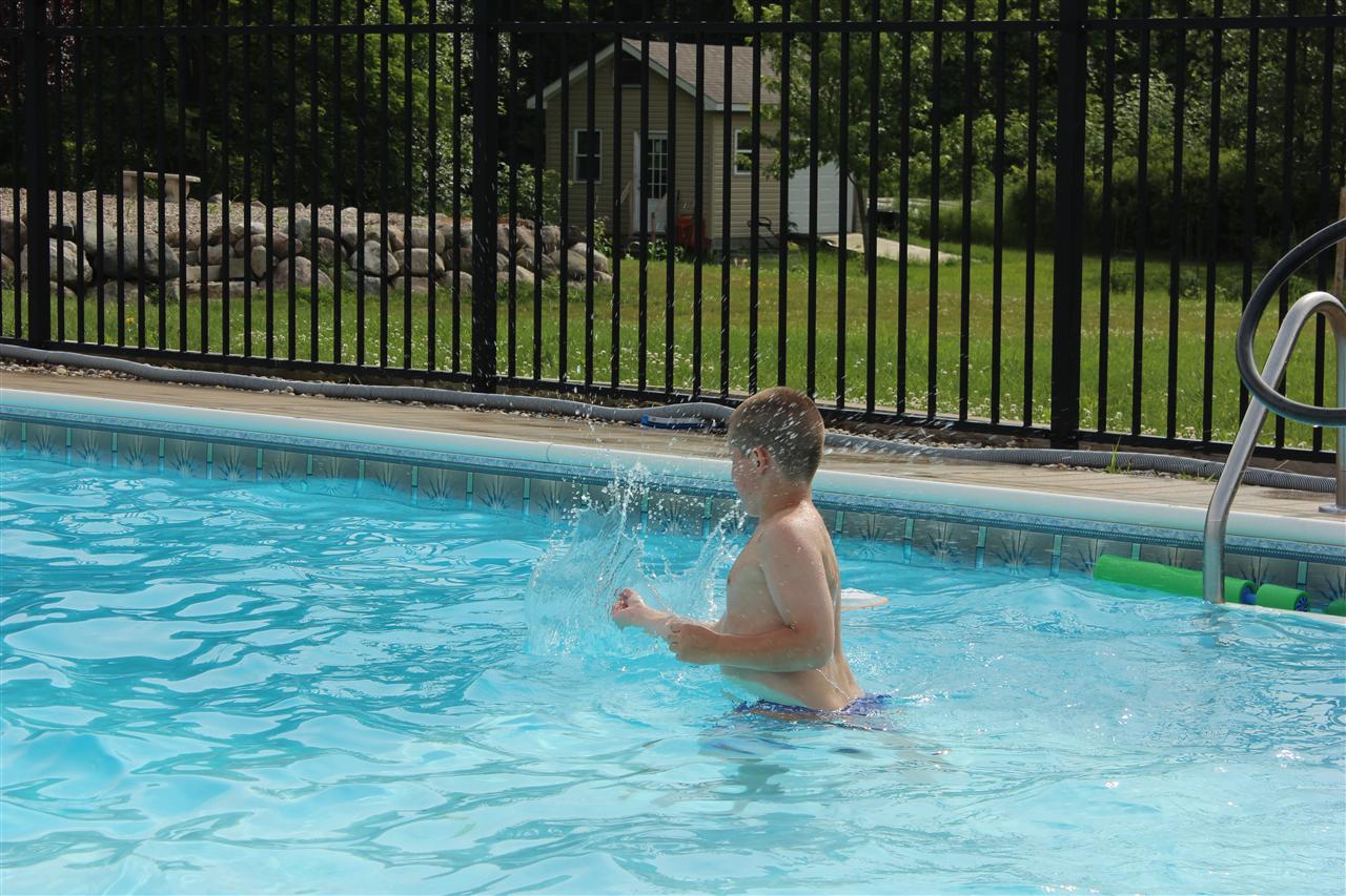 grounded swimming